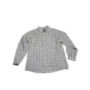 Structure Shirt Mens Medium M Button Up Regular Fit Long Sleeve Collared Ivory